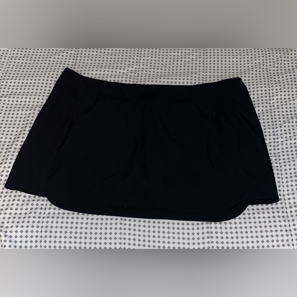 Black skirt with built in shorts